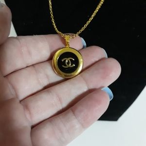 Authentic Chanel button necklace